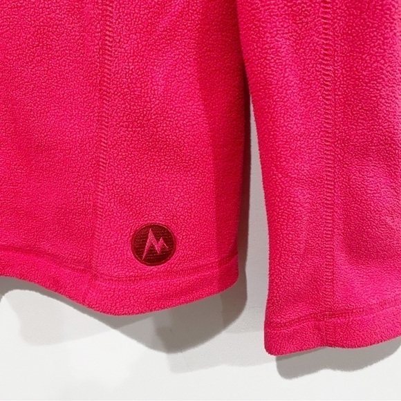 MARMOT 1/4 Zip Fleece Pullover Pink Size Small - Picture 7 of 11